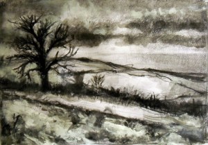 Graphite/ink/acrylic on paper