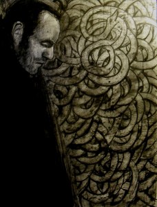 graphite/charcoal/ink/acrylic