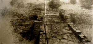 Graphite, charcoal, ink.