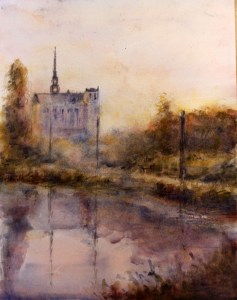 Handmade watercolor, acrylic, graphite