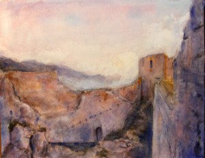 Handmade watercolor, acrylic, graphite